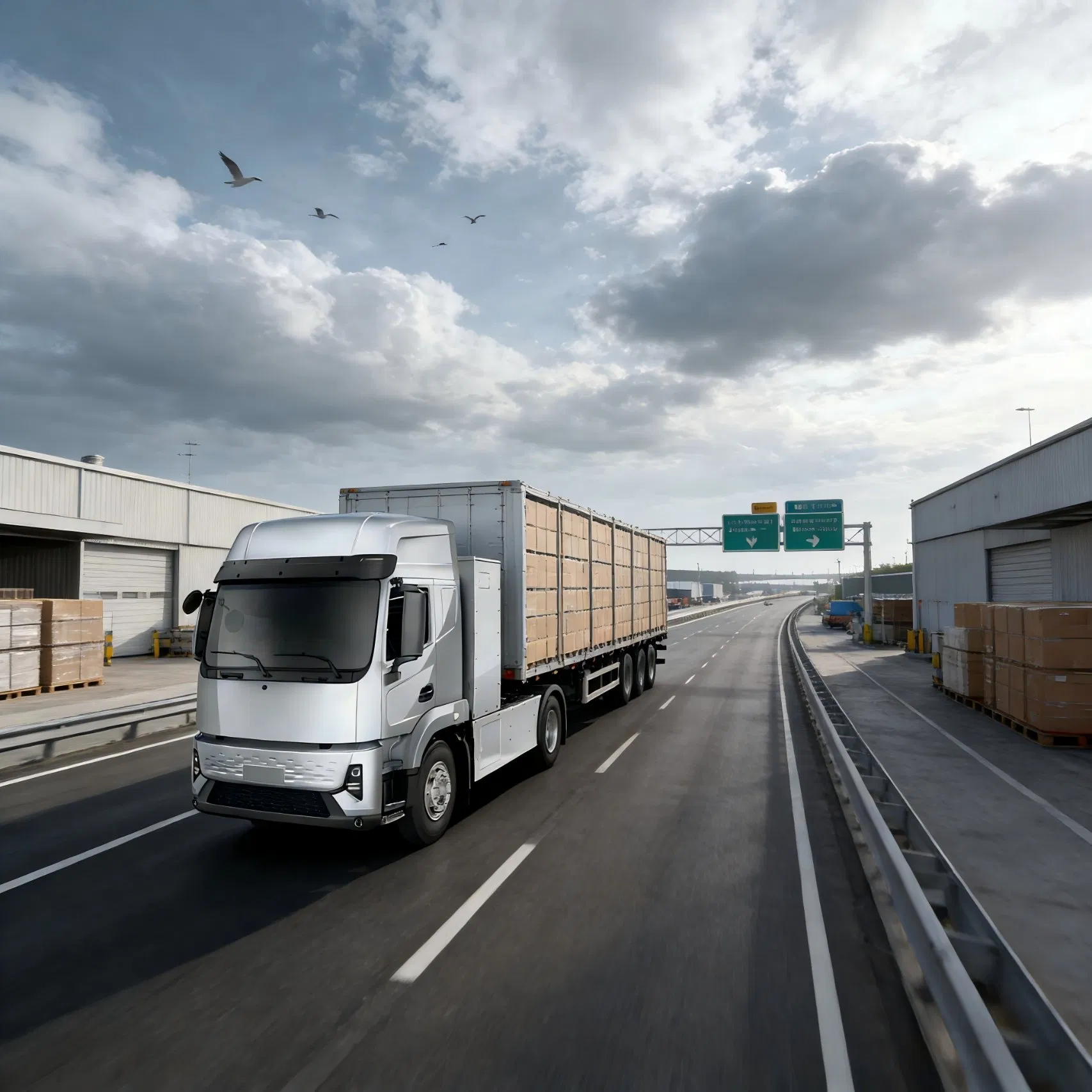Powerful 49-Ton Pure Electric Trailer Tractor for Seamless Intermodal Freight Movement
