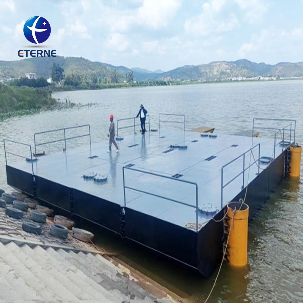 Heavy Equipment Transportation Logistic Barges Working Barge Excavator Working Platform