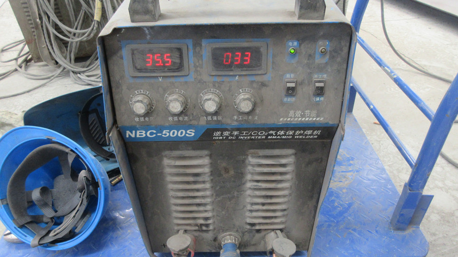 Professional welding machine at Changi Logistics workshop