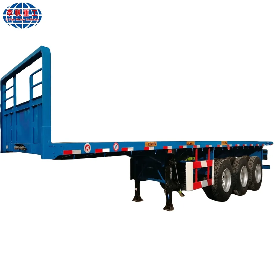 Reliable Container Transport Flatbed Semi-Trailer for All Conditions