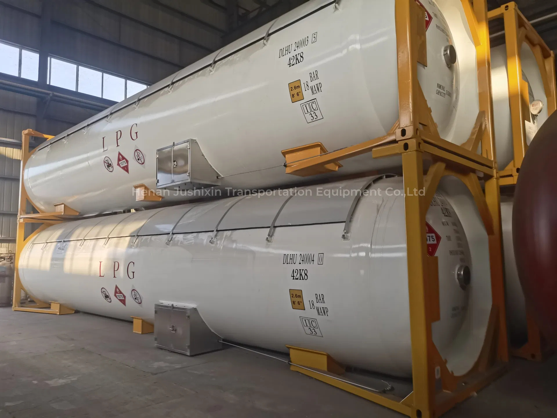 Multimodal 40FT LPG Tank Container with 51.8m3 Capacity
