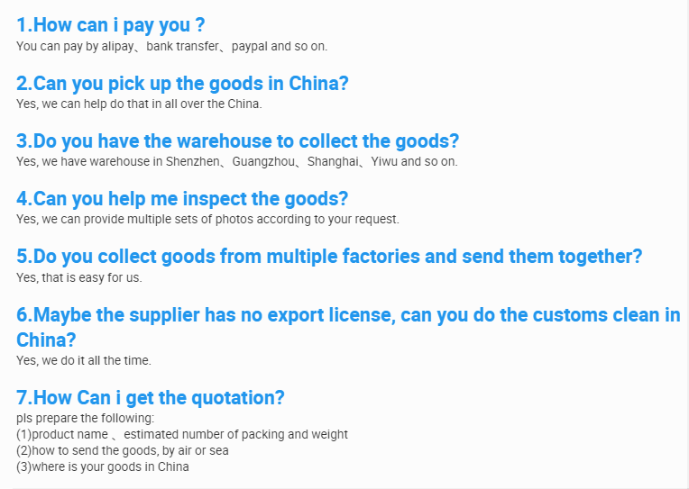 FAQ Reference