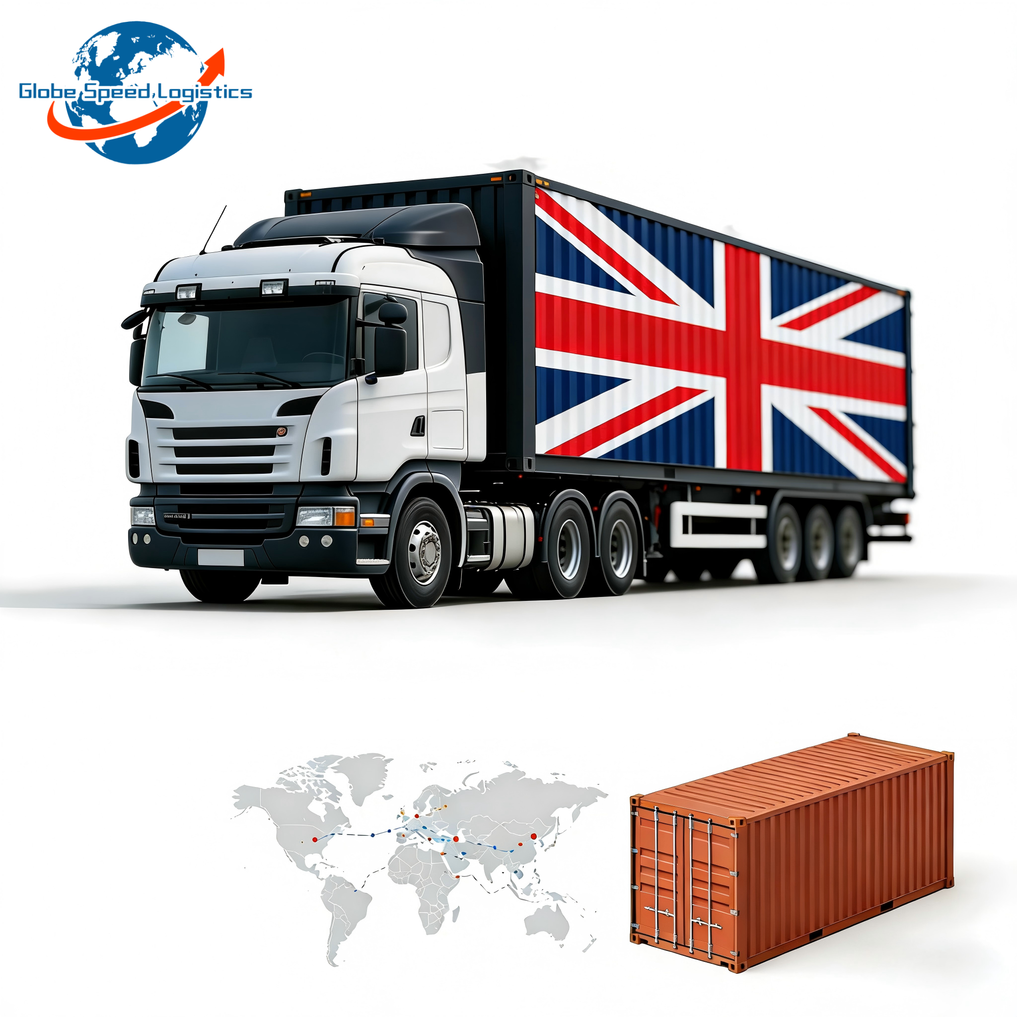 Competitive Rates Truck Freight Door to Door Professional 1688 Shipping Agent to UK AMZ FBA Warehouse 3PL Logistics Services