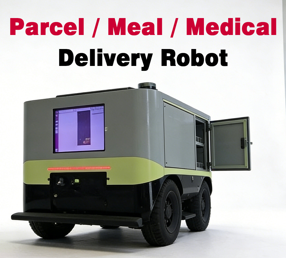Campus Autonomous Delivery Robot | Smart Last-Mile Logistics Vehicle | Hospital Unmanned Delivery Cart