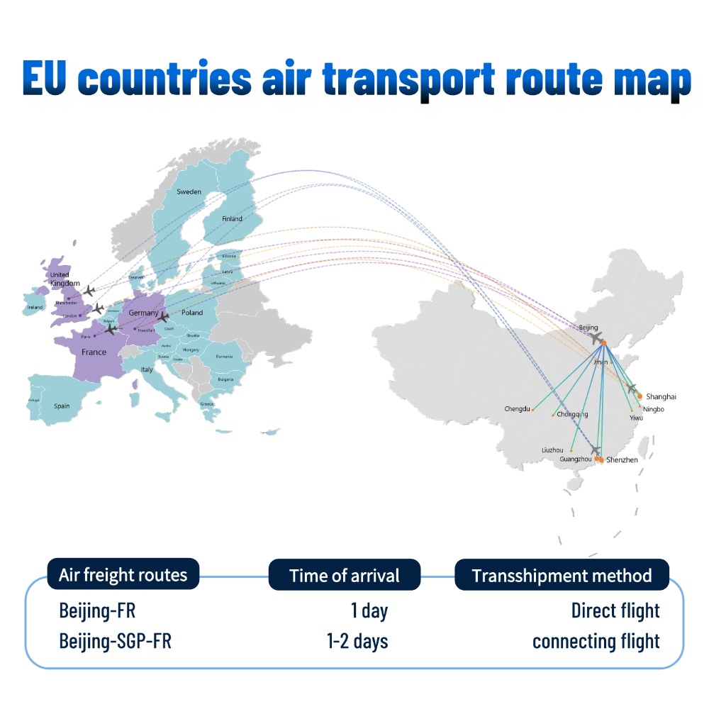 Urgent Air Freight Charter Service for Large Volume Cargo to FR DE Europe UK DDP DAP Door to Door China Air Shipping Agent