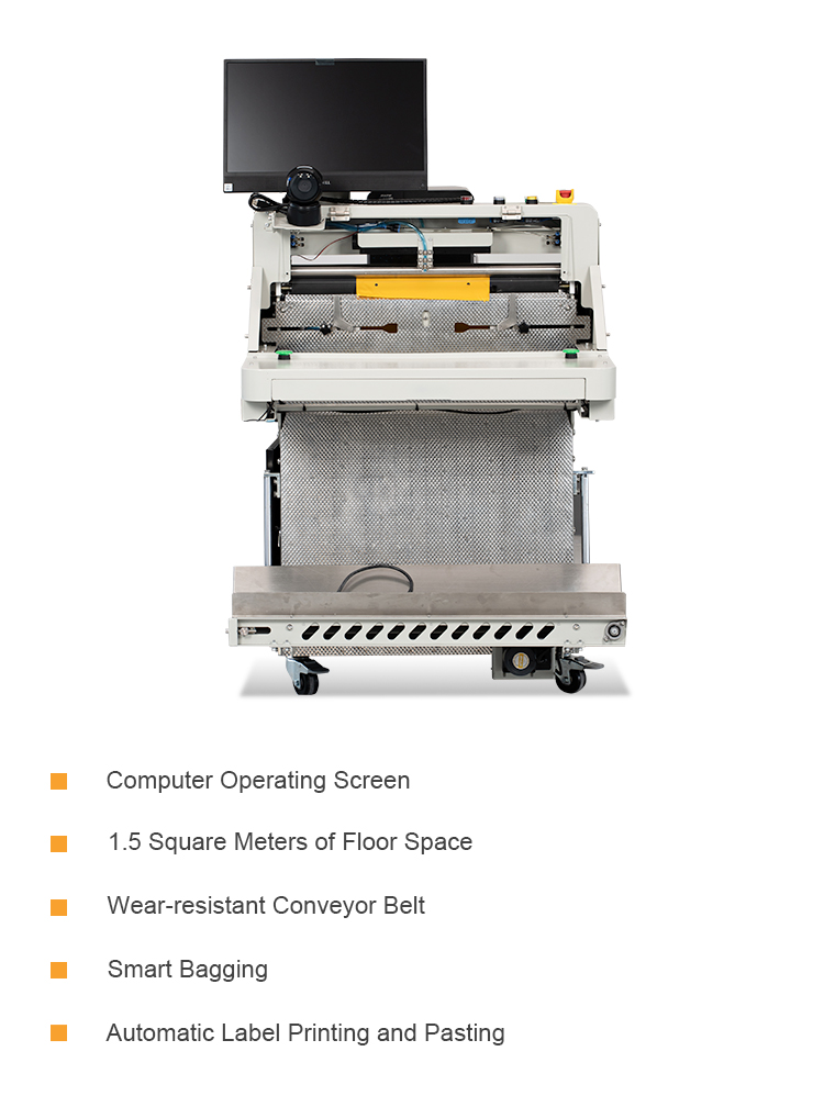 Automated Cohesive Packaging Wrap Dispenser Poly Mailer Express Courier Bag Packing Machine Detail 1