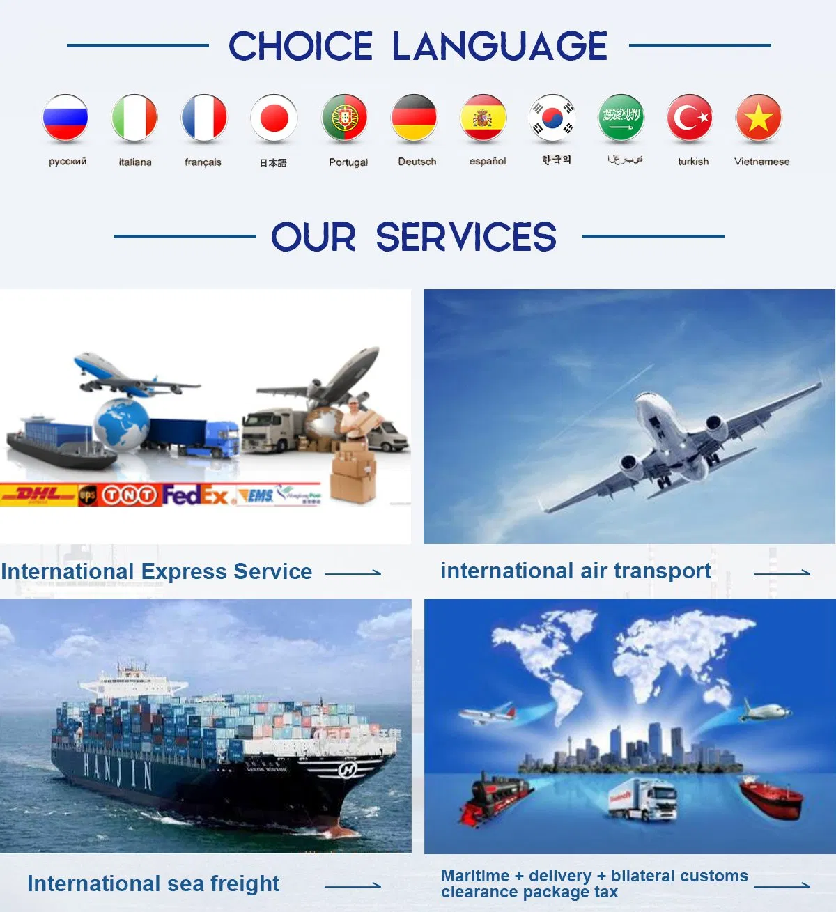 Global Cross-Border E-Commerce Small Package Logistics Service Dedicated Line Starting From 0.5kg Full Journey Trajectory Traceable