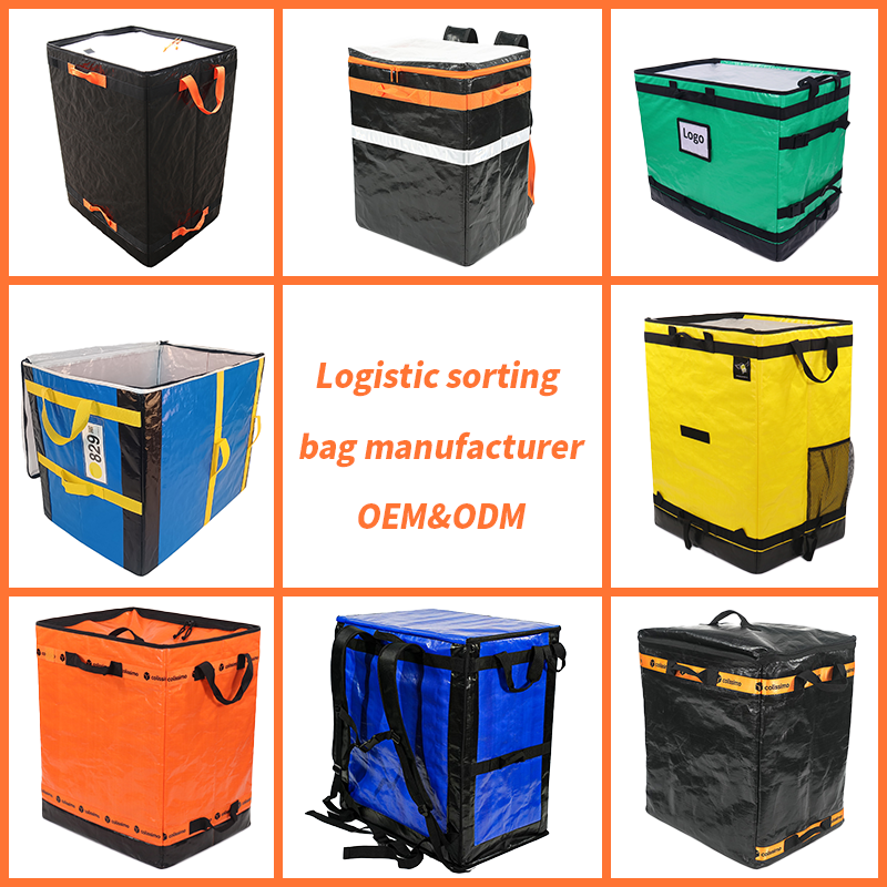 OEM Customized Logistics Sorting Courier Style Delivery Large Tote Bag Bolso Delivery