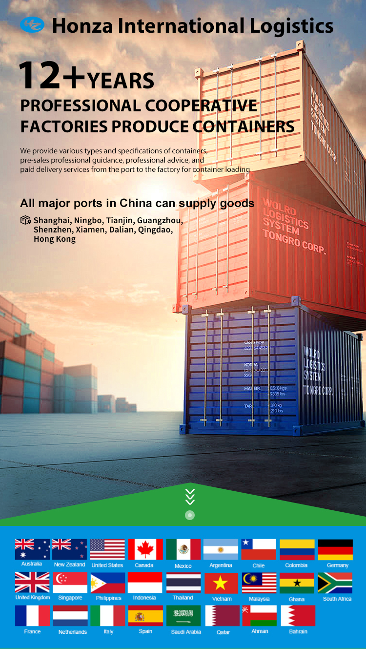 Qingdao Shanghai 20GP 45HQ New Container Reefer Container Food Temperature Regulation Cheap Price