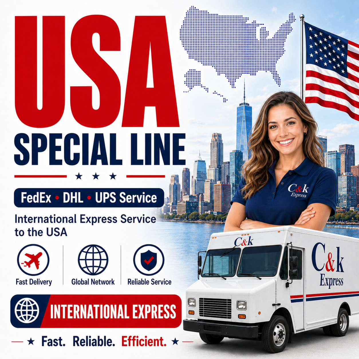 Last Mile Delivery Supported DDP Air Freight China To America Full Range General Cargo Shipping Service