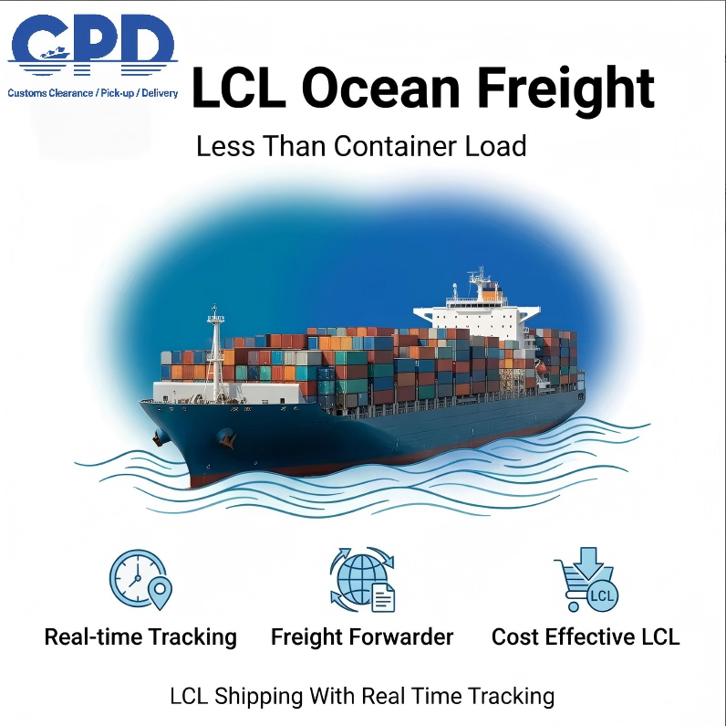 Less Than Container Load LCL Ocean Freight Forwarder Real Time Tracking