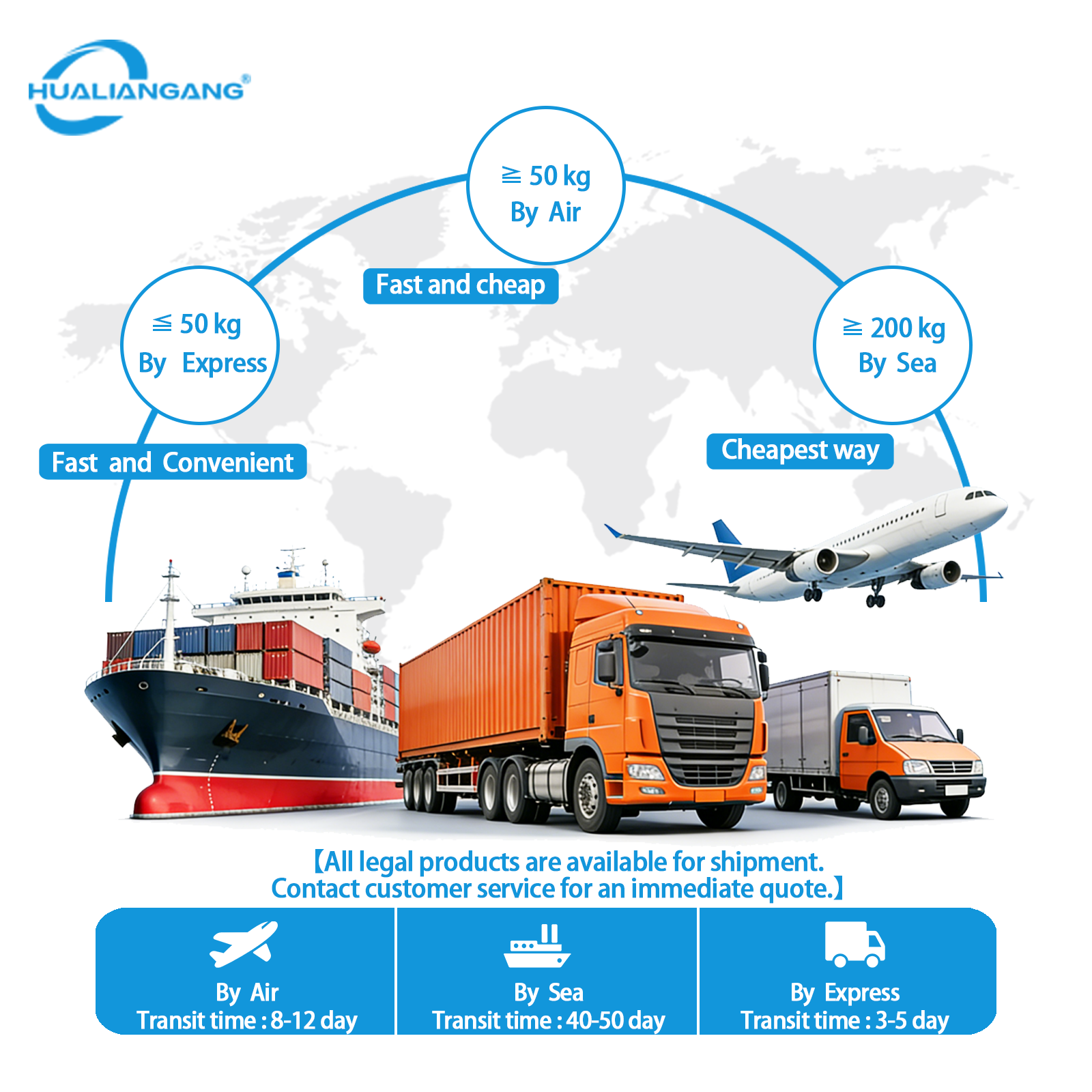 China Logistics Company Road Transportation DHL UPS FEDEX Express Service Truck Last-mile Delivery Freight Forwarder