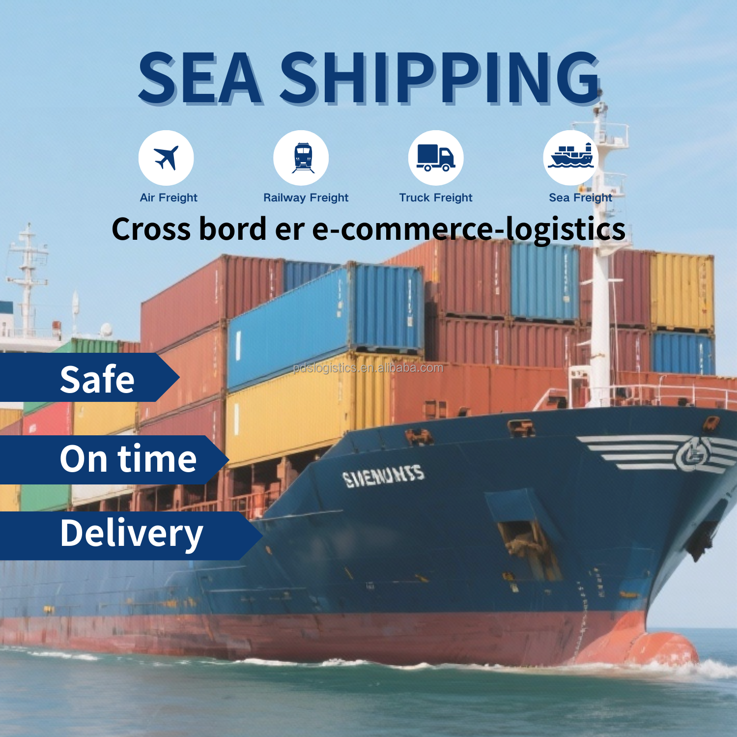 DPS LCL Ocean Freight Consolidation From China to USA Canada Europe FBA Door to Door Less Container Load Shipping