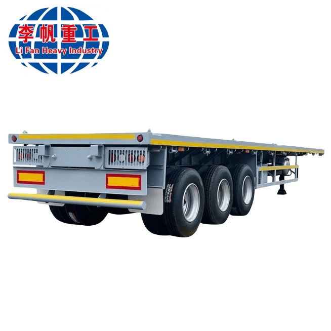 Reliable Container Transport Flatbed Semi-Trailer for All Conditions