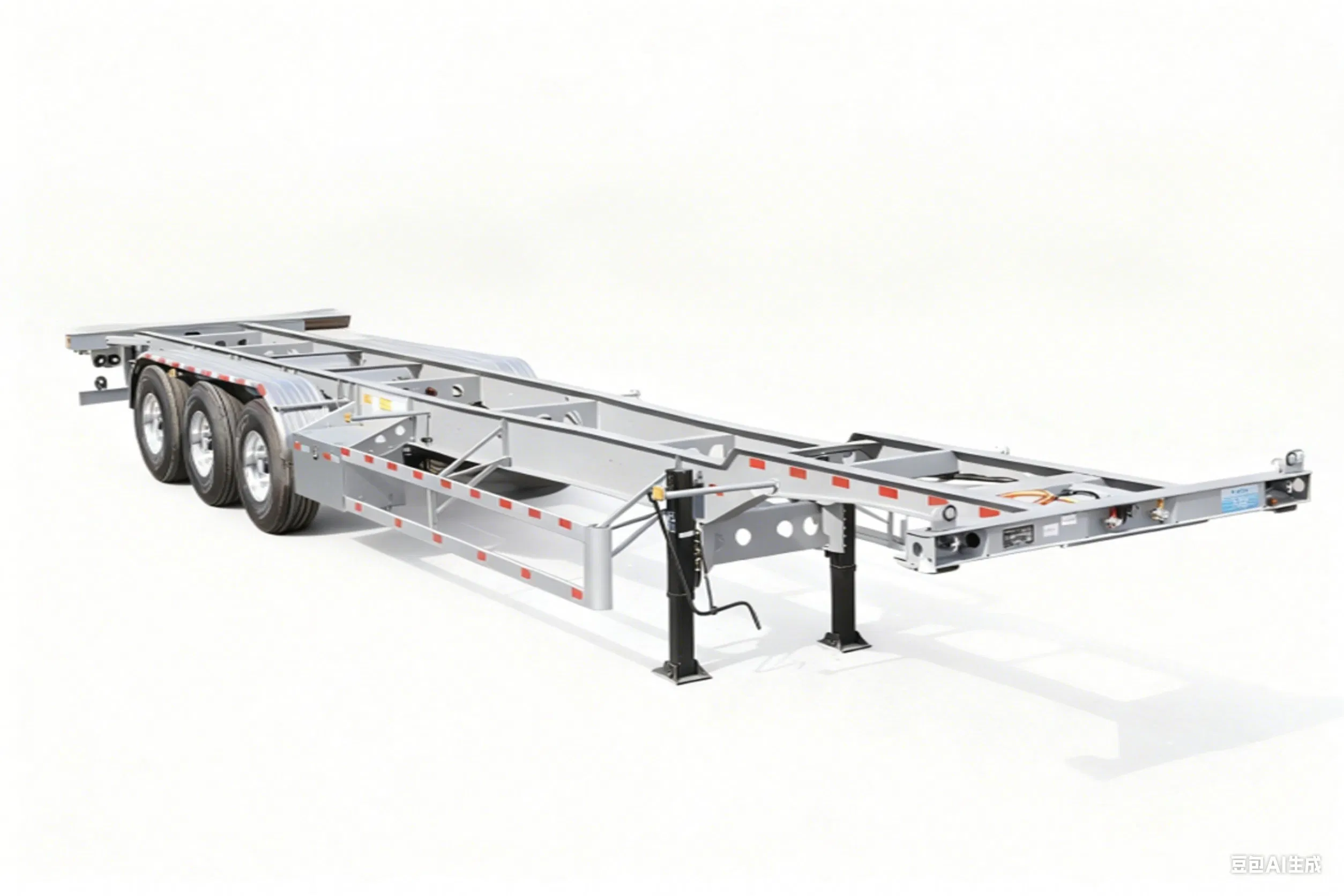 Durable Gooseneck Container Skeleton Trailer for Port Logistics