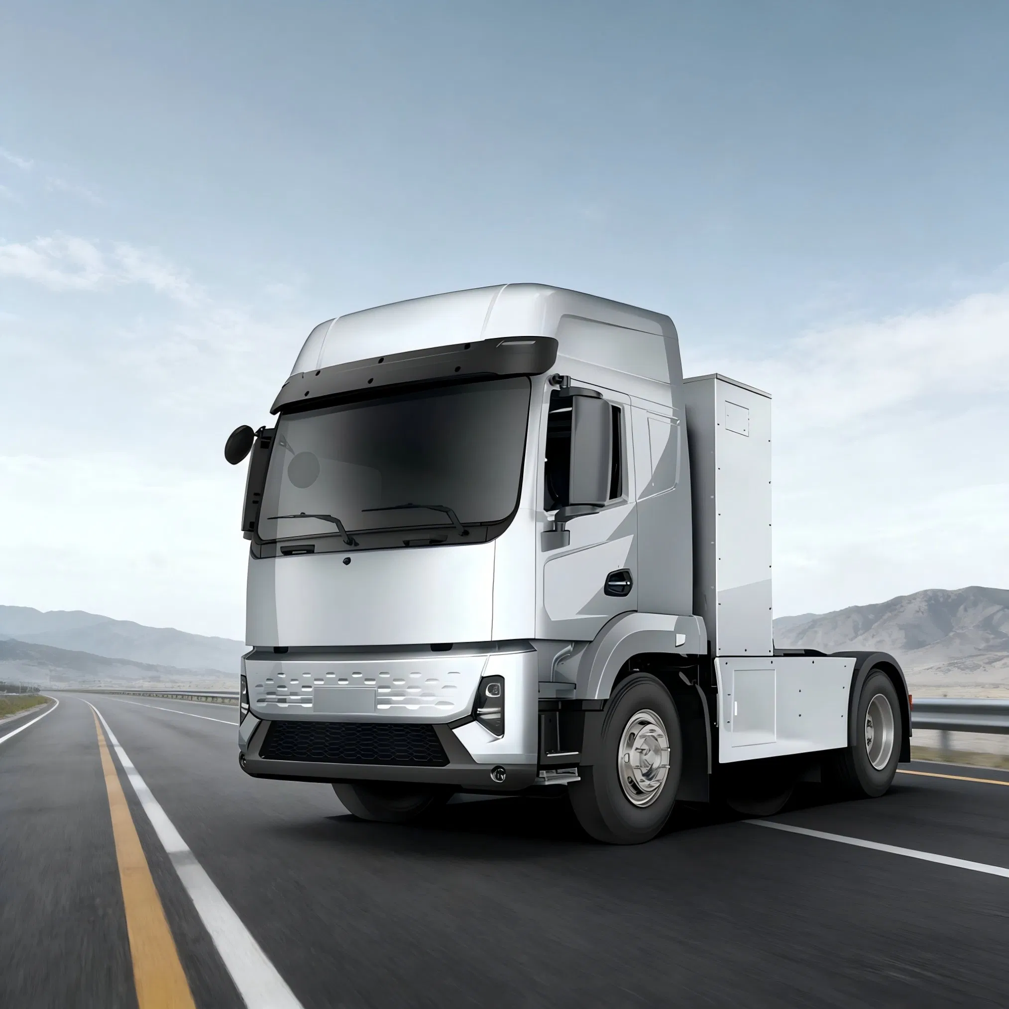 Powerful 49-Ton Pure Electric Trailer Tractor for Seamless Intermodal Freight Movement