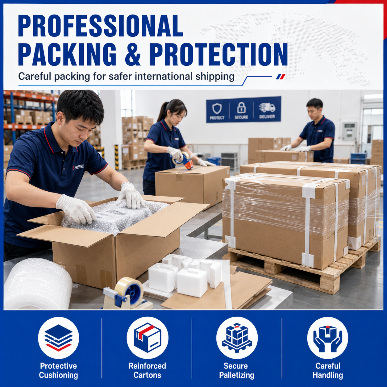 Wholesale Bulk Large Cargo Air Shipment DDP China to USA Professional Local Customs Clearance Broker Service