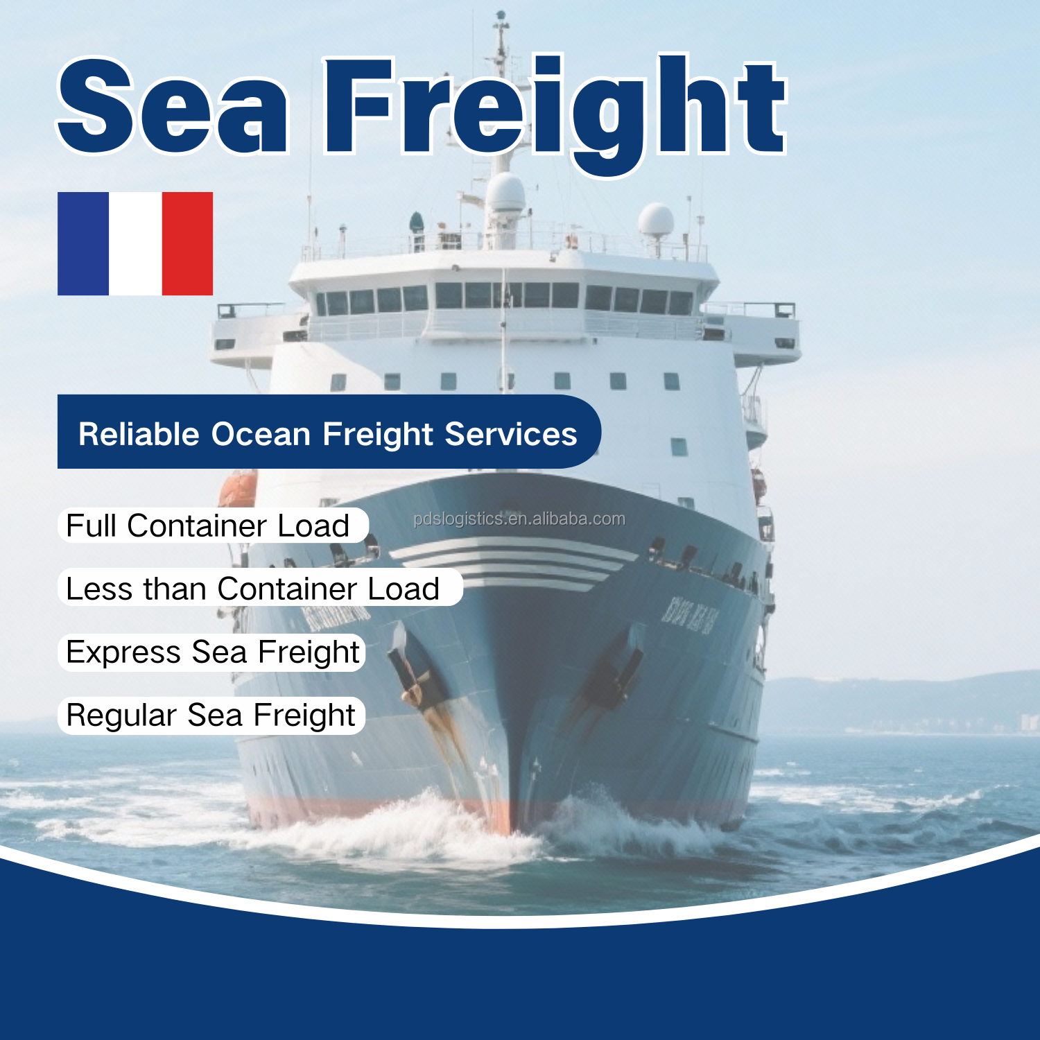 DPS LCL Ocean Freight Consolidation From China to USA Canada Europe FBA Door to Door Less Container Load Shipping