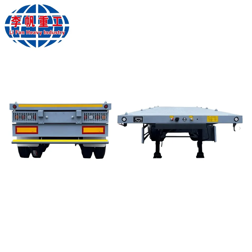 Reliable Container Transport Flatbed Semi-Trailer for All Conditions