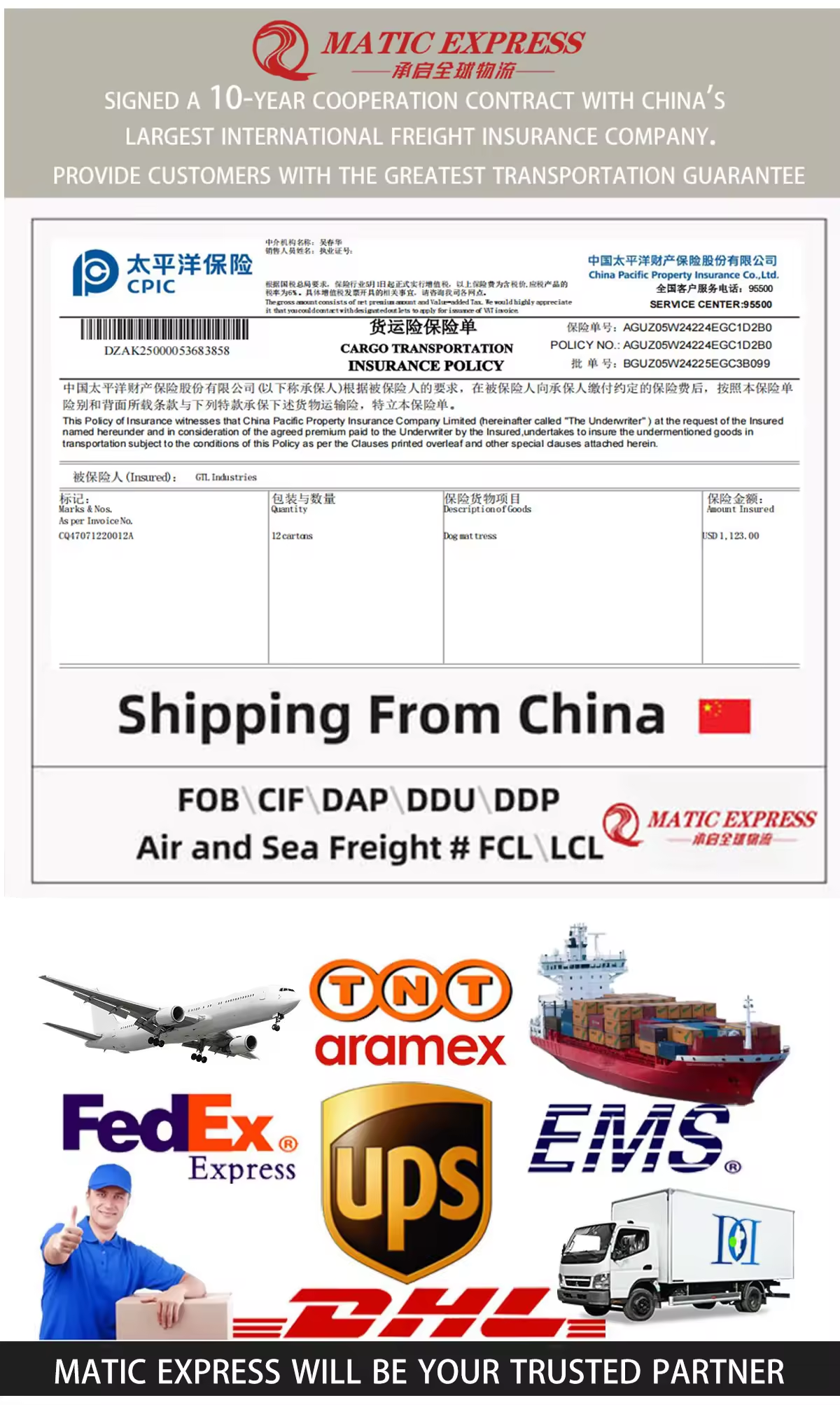 Logistics Details Infographic