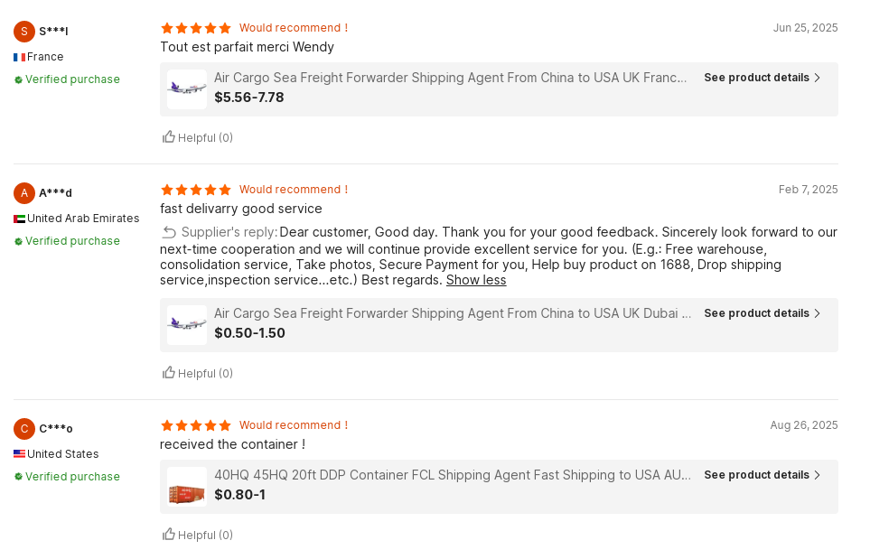 Five star customer feedback review B