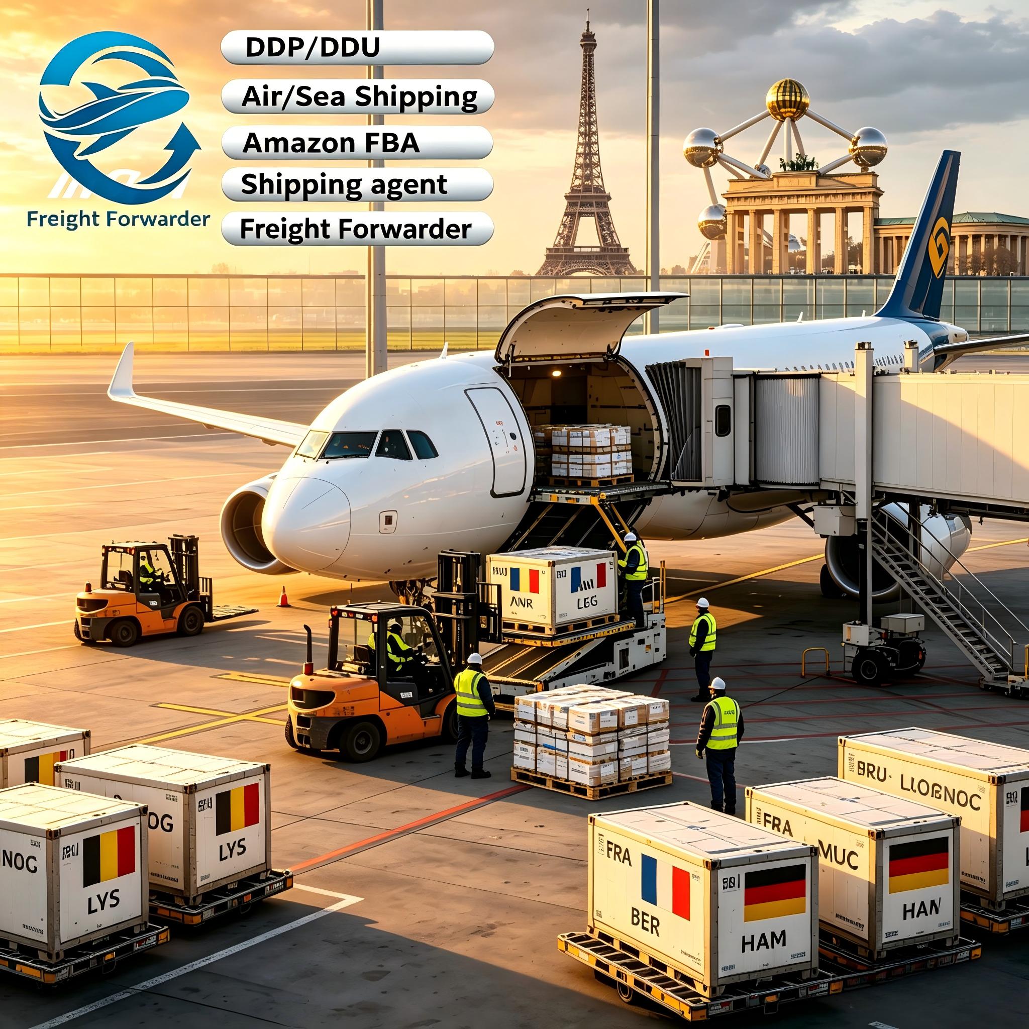 Top China Air Freight Forwarder to BRU CDG MRS FRA Airports Belgium CIF/CFR Airport Delivery
