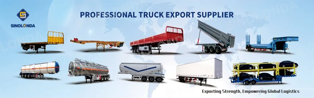 ABS Anti-Lock Braking System Skeleton Semitrailer for Container Transport
