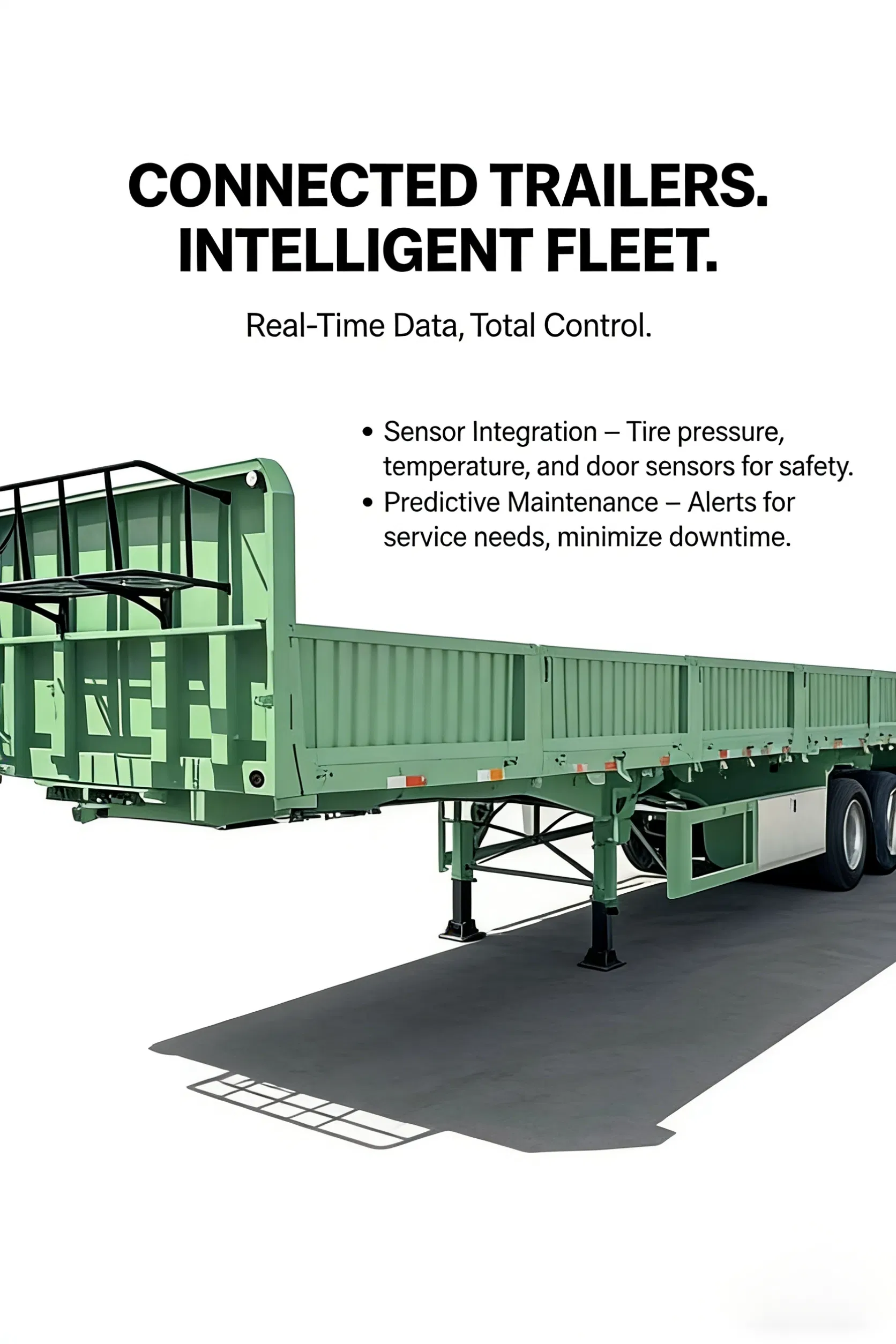 Efficient Loadmaster Semi Trailer with Customizable Container Lock Transfer System