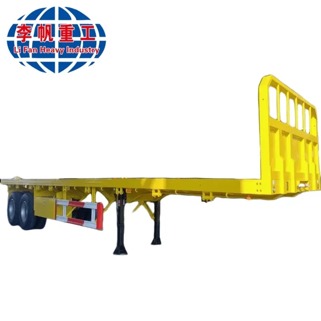 Reliable Container Transport Flatbed Semi-Trailer for All Conditions