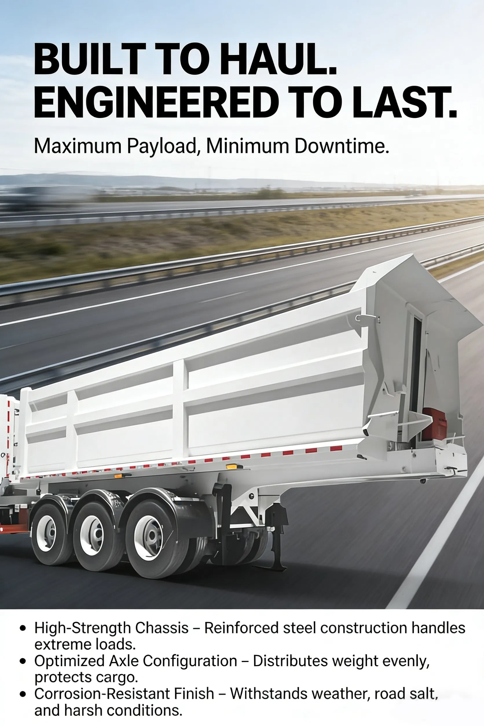 High Cube Cargo Loader Trailer with Removable Rear Ramp