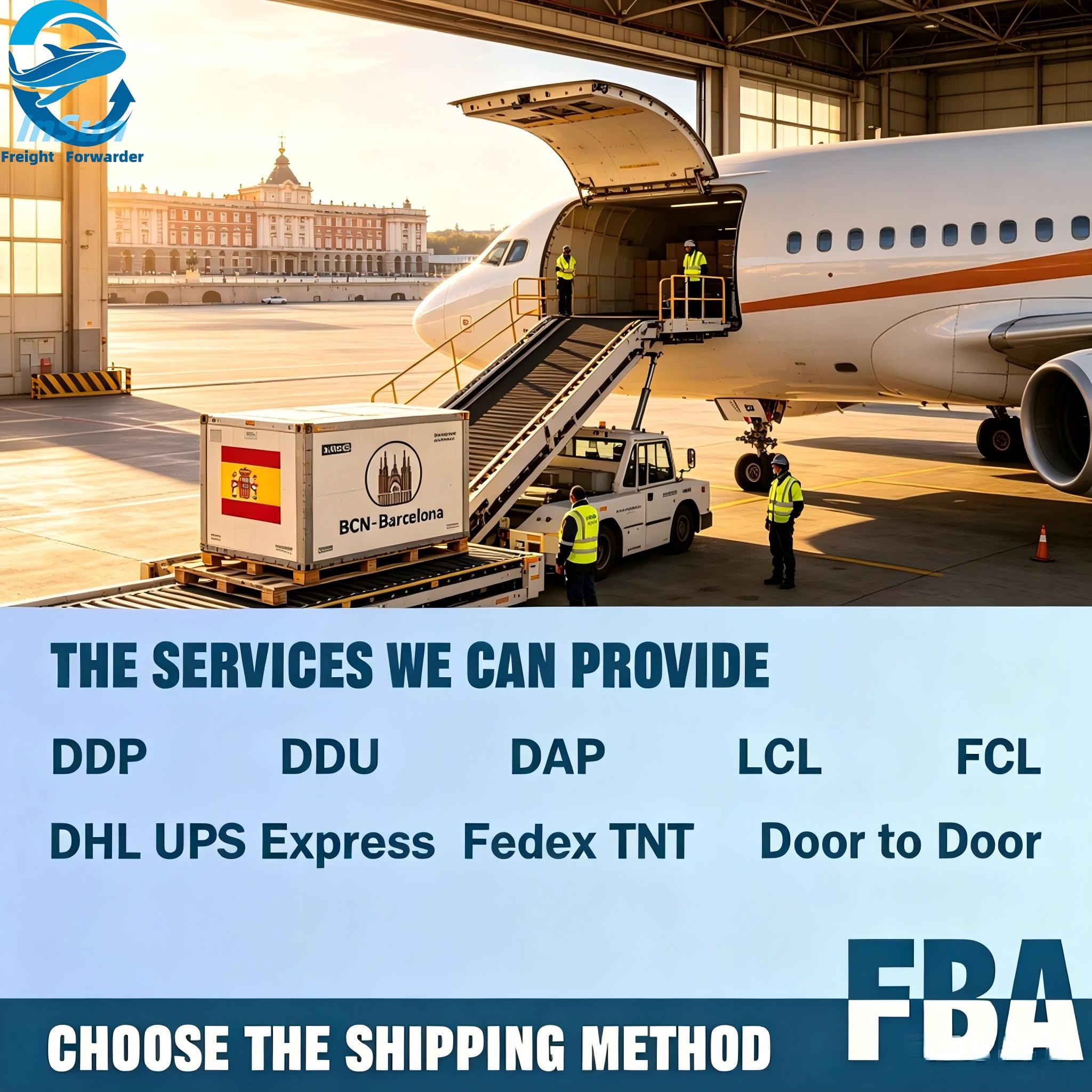 Professional China Air Cargo Forwarder to Spain MAD BCN LIS OPO, CIF/CFR Delivery to Airport