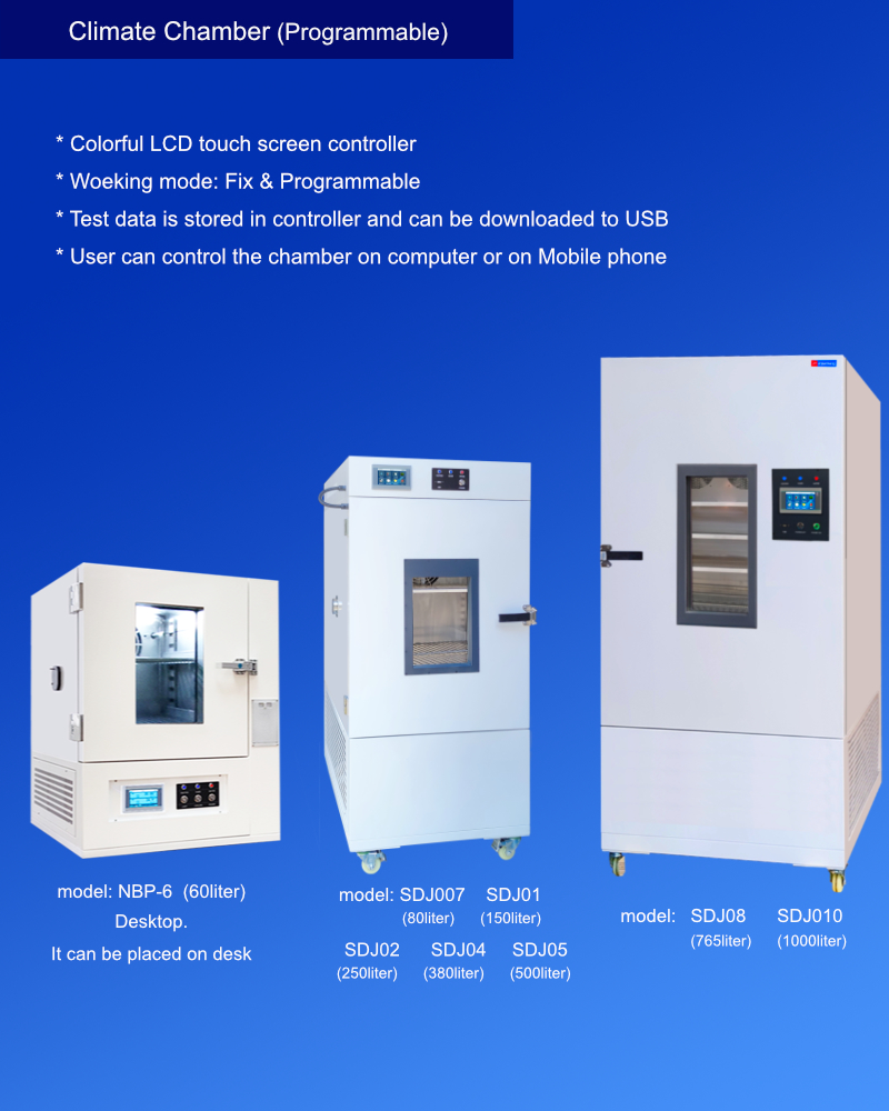 Constant Temperature Incubator Programmable Cycling Timing Repeating Damp Humidity Control 60-1000L Capacity Remote Controlled