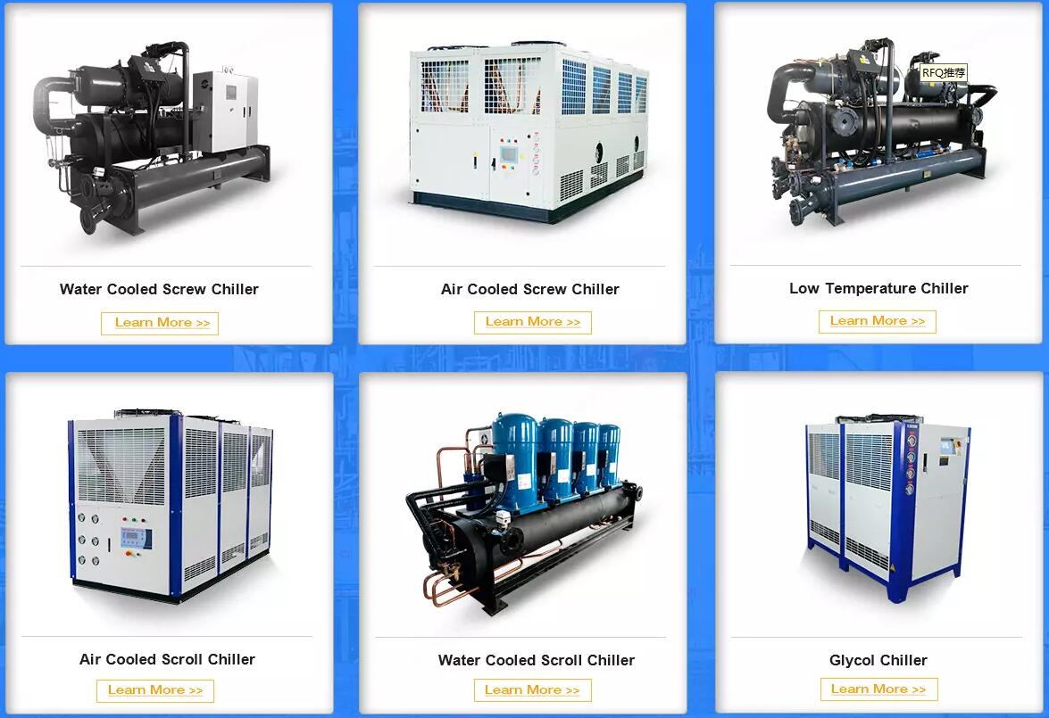 Air Cooled Chiller Models Grid