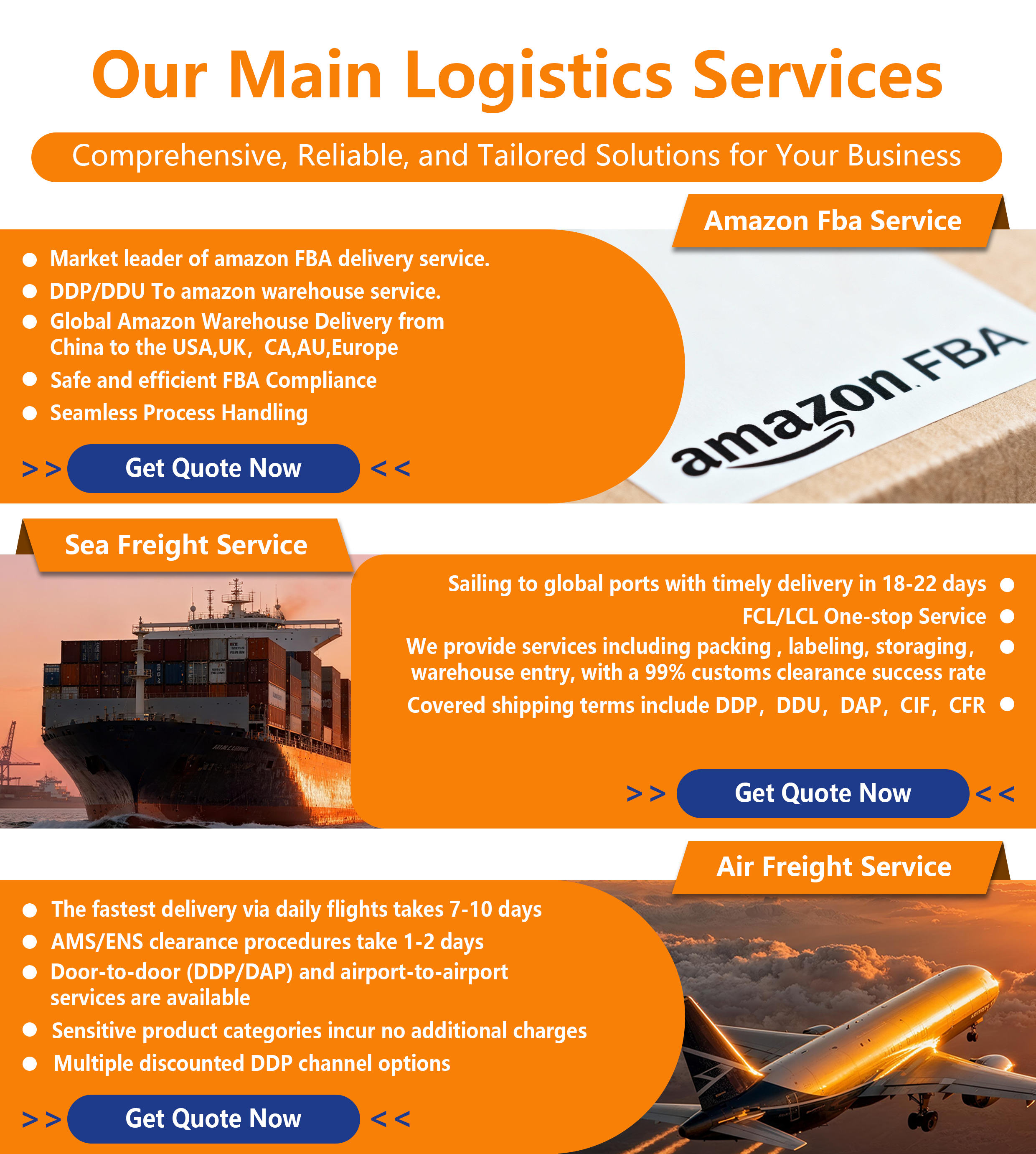 Professional Fast Customs FCL Full Container Sea Shipping Agent Freight Forwarder From China to FBA Warehouse