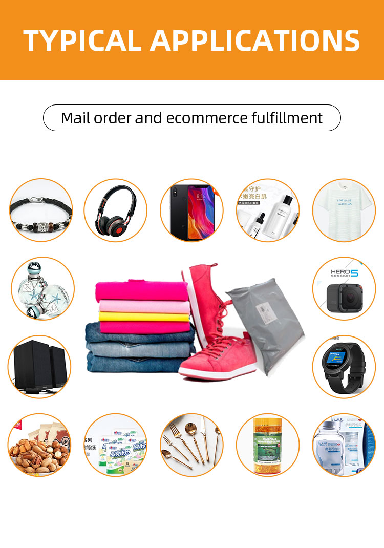Automated Cohesive Packaging Wrap Dispenser Poly Mailer Express Courier Bag Packing Machine Detail 4