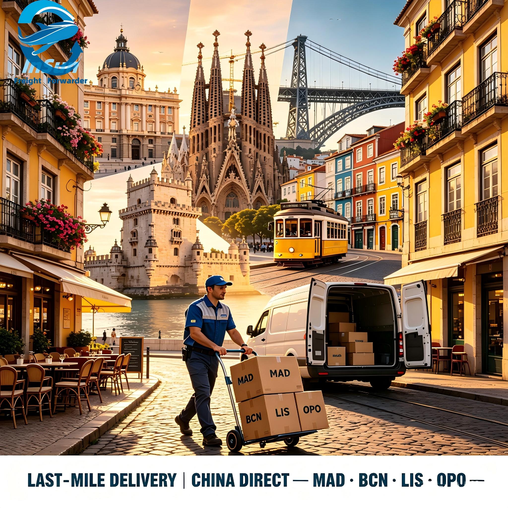 Professional China Air Cargo Forwarder to Spain MAD BCN LIS OPO, CIF/CFR Delivery to Airport