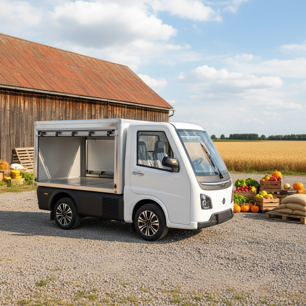 EU Approved Electric Last Mile Delivery Vehicle with Refringerated Cargo Box for Cold Chain