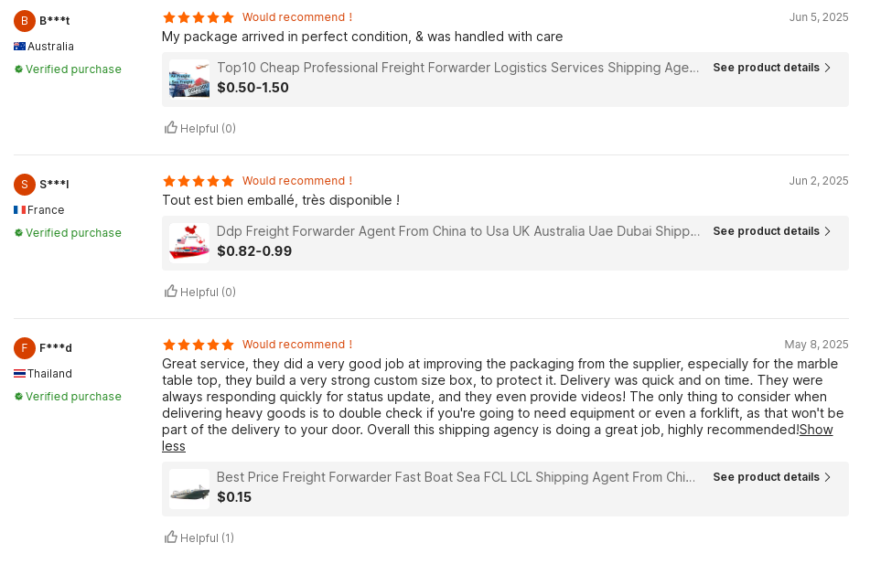 Five star customer feedback review A
