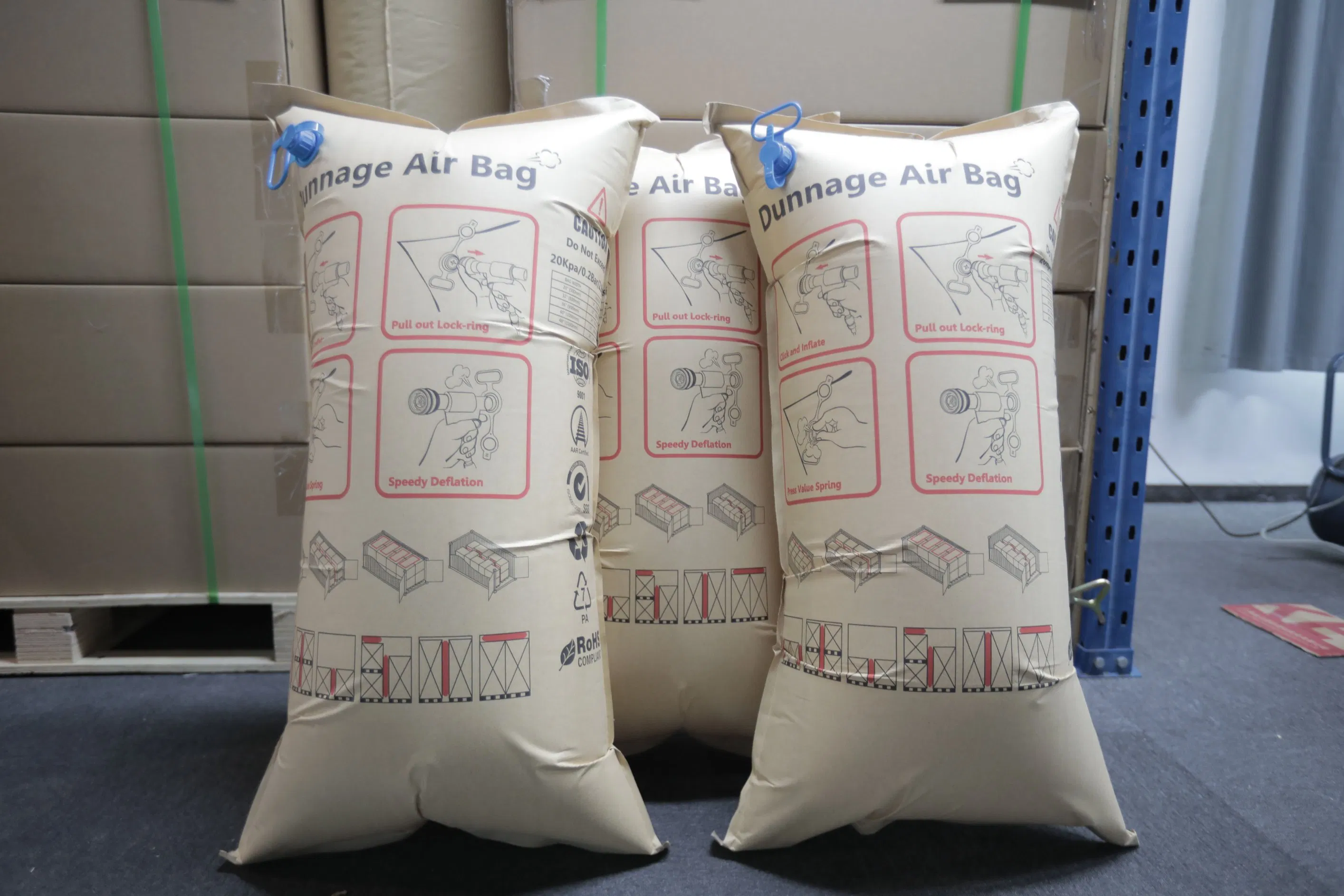 Professional Inflatable Shockproof Dunnage Bag for Railway Shipping