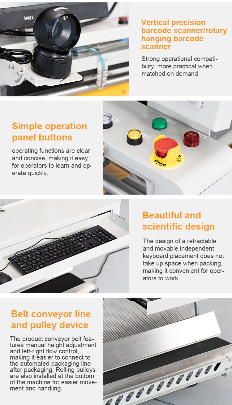 Automated Cohesive Packaging Wrap Dispenser Poly Mailer Express Courier Bag Packing Machine Detail 3