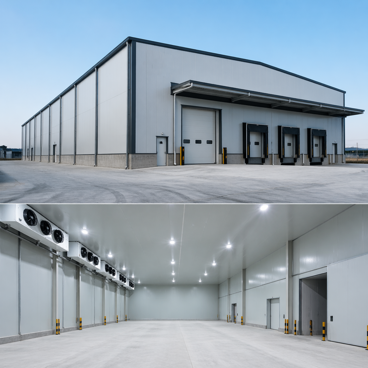 Third-Party Logistics Steel Structure Cold Storage Warehouse: Space Utilization Rack Usage Data
