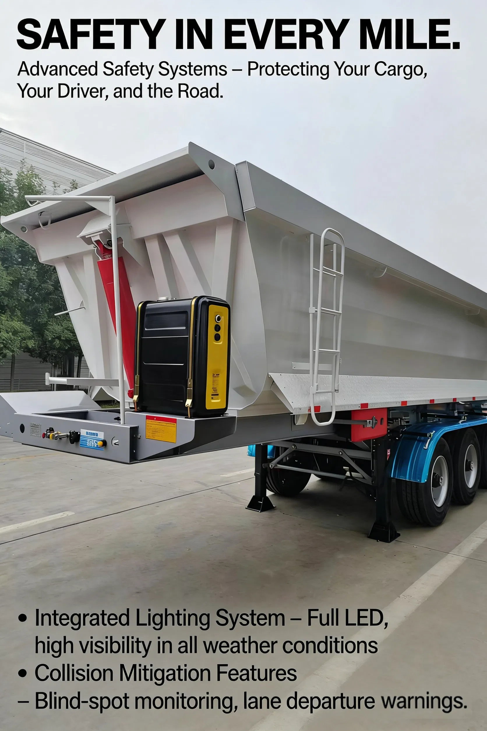 High Cube Cargo Loader Trailer with Removable Rear Ramp