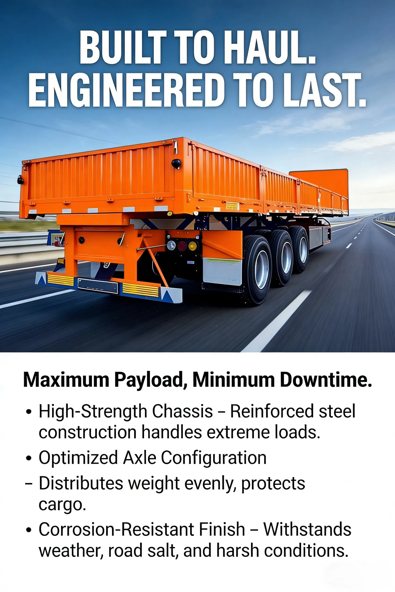 Efficient Loadmaster Semi Trailer with Customizable Container Lock Transfer System