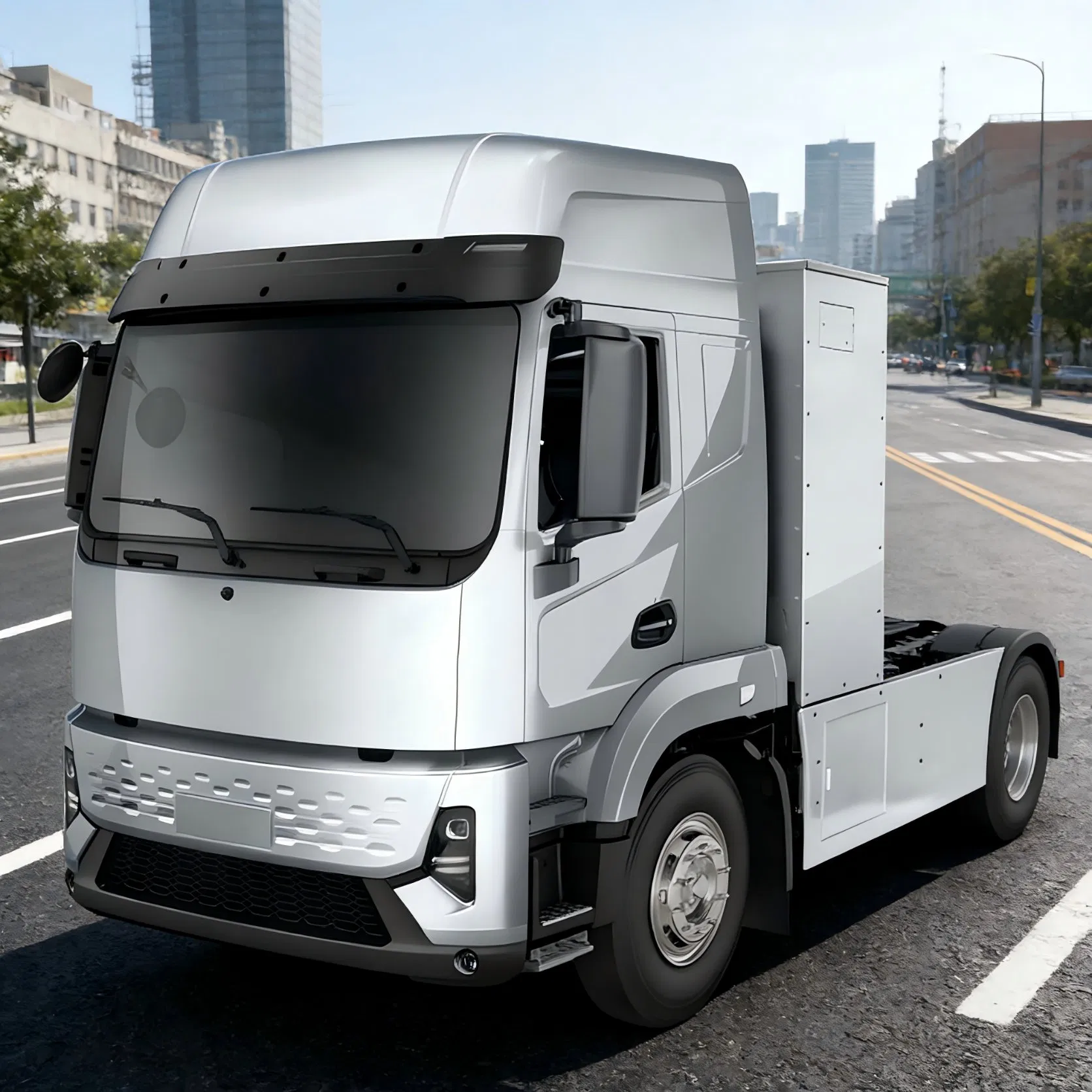 Powerful 49-Ton Pure Electric Trailer Tractor for Seamless Intermodal Freight Movement