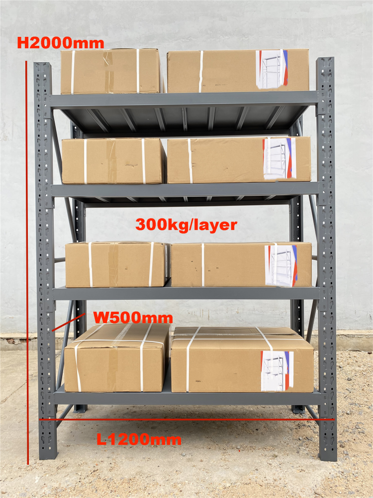 Industrial Heavy Duty Steel Warehouse Shelves Adjustable Snap-In Long Span Racks Selective Pallet Rack Cantilevered Epoxy Powder