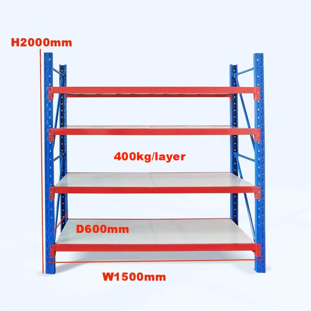 Industrial Heavy Duty Steel Warehouse Shelves Adjustable Snap-In Long Span Racks Selective Pallet Rack Cantilevered Epoxy Powder