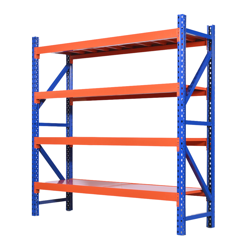 Chaoyu Medium Duty Steel Shelving 4-Layer Warehouse Rack Stainless Steel Storage Shelves 200-500KG/Layer Capacity Powder Coated