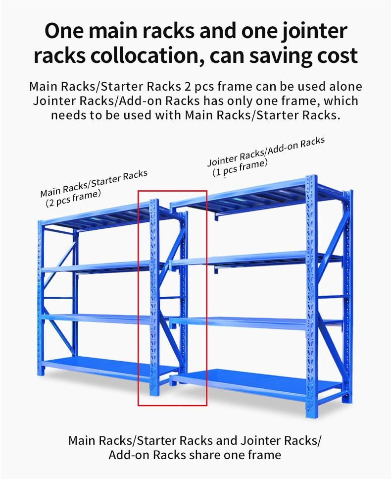 Light duty metal storage racks