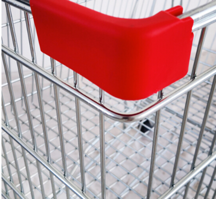 Chao Yu Supermarket Smart Metal Trolley Unfolding Shopping Cart Zinc Plated Surface PU PP Wheels Gondola Shelf Use ISO9001