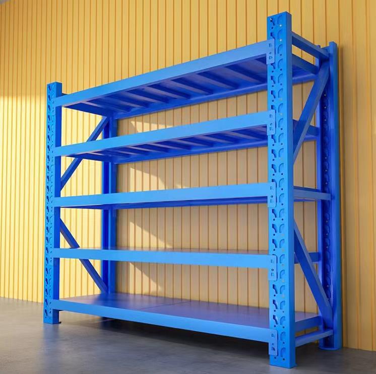 Industrial 5 Layer Steel Storage Racking with Corrosion Protection Powder Coated Warehouse Shelving